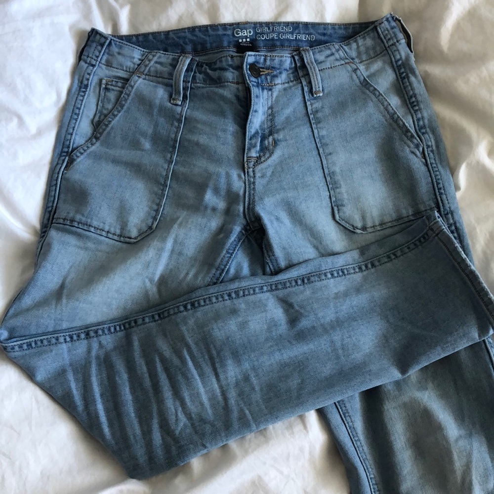 Light Wash GAP Girlfriend Jeans